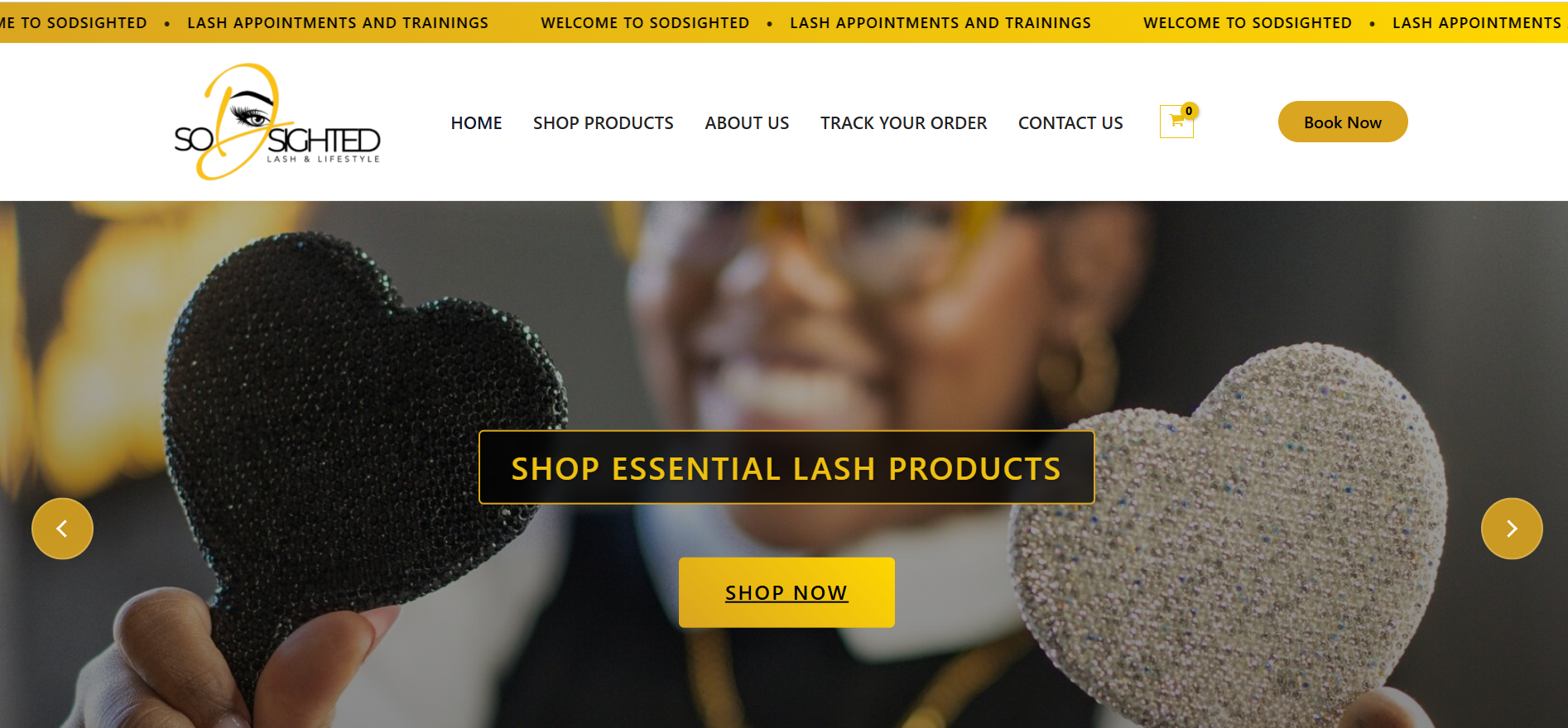 Sod Sighted Lash Studio Website